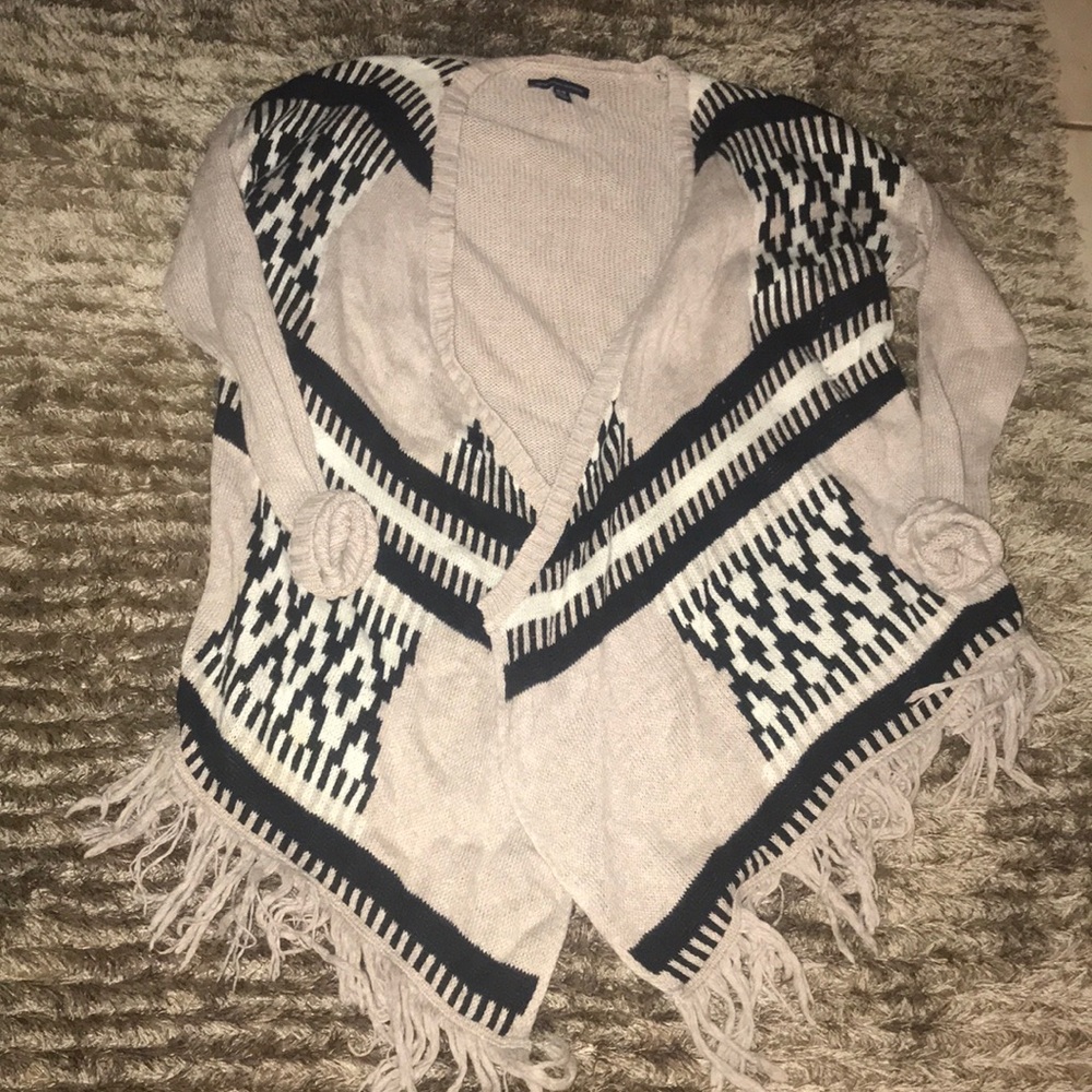American Eagle Fringe cardigan